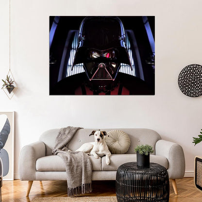 Darth Vader Sith Force Lightsaber Mask Reflections Star Wars Art Wall Art Print Poster