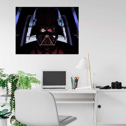 Darth Vader Sith Force Lightsaber Mask Reflections Star Wars Art Wall Art Print Poster