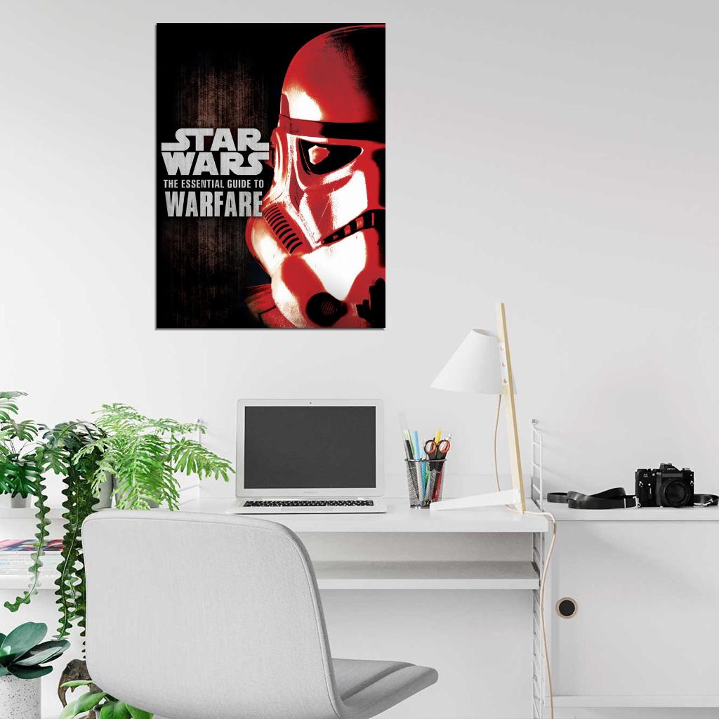 Stormtrooper Bloody Helmet Warfare Mask Star Wars Art Wall Art Print Poster