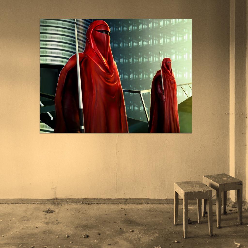 Emperor's Imperial Royal Guard Red Star Wars Art Wall Art Print Poster