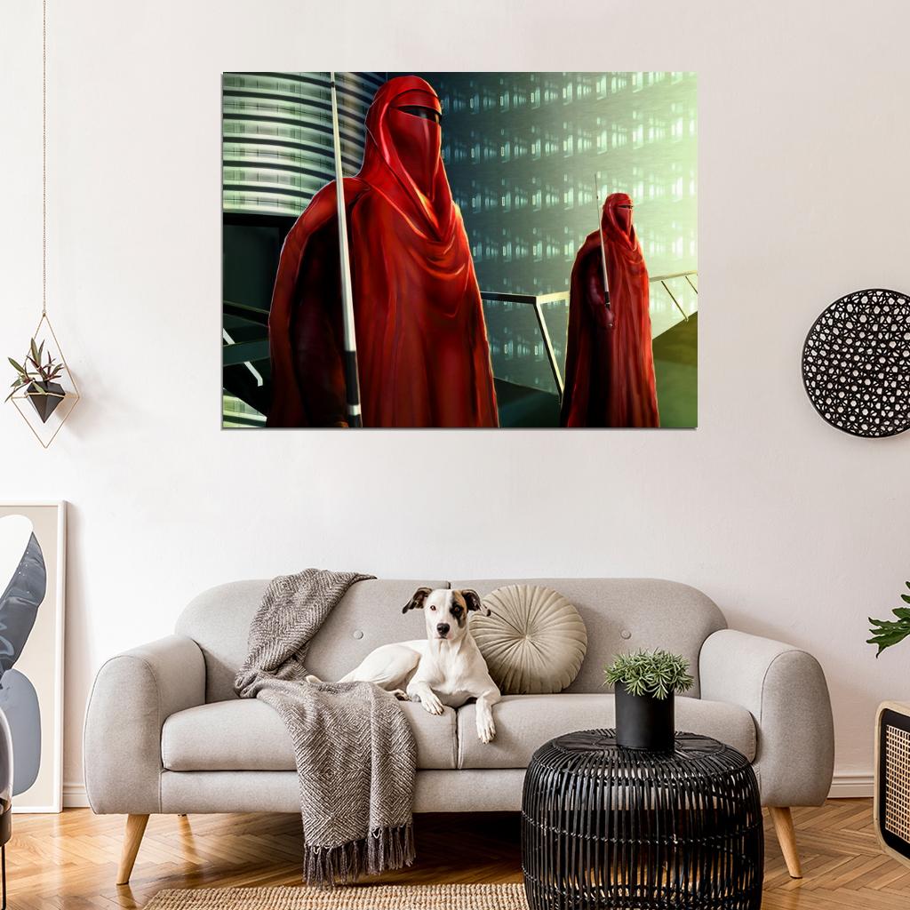Emperor's Imperial Royal Guard Red Star Wars Art Wall Art Print Poster