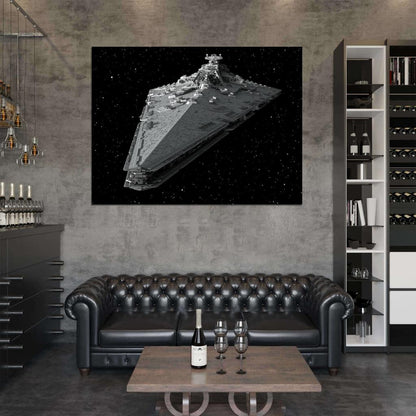 Imperial II-class Star Destroyer Space Star Wars Art Wall Art Print Poster