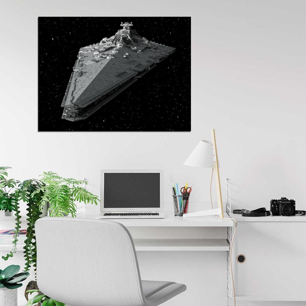Imperial II-class Star Destroyer Space Star Wars Art Wall Art Print Poster
