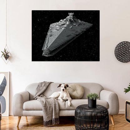 Imperial II-class Star Destroyer Space Star Wars Art Wall Art Print Poster
