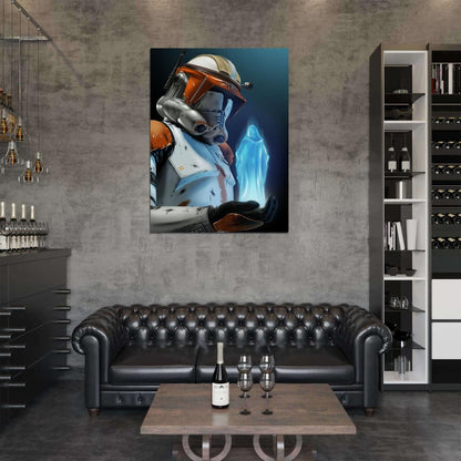 Order 66 Emperor Palpatine Hologram Communicator Clone Star Wars Art Wall Art Print Poster