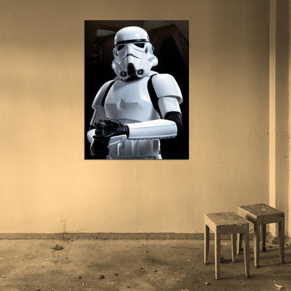 Stormtrooper Soldier Weapon Star Wars Art Wall Art Print Poster