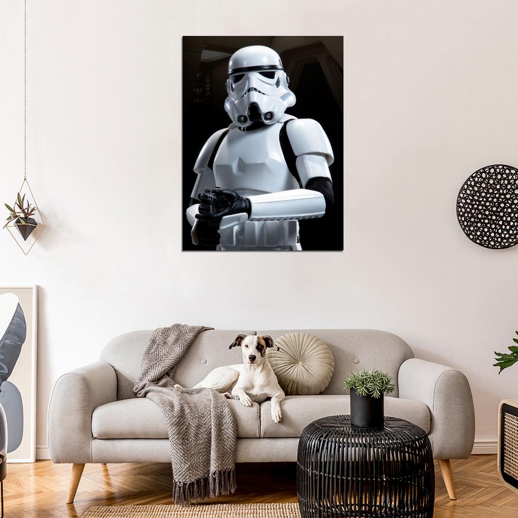 Stormtrooper Soldier Weapon Star Wars Art Wall Art Print Poster