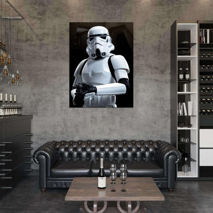 Stormtrooper Soldier Weapon Star Wars Art Wall Art Print Poster