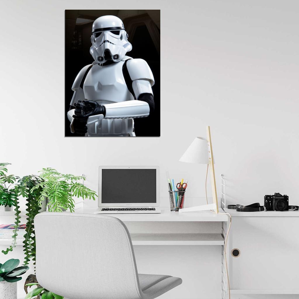 Stormtrooper Soldier Weapon Star Wars Art Wall Art Print Poster