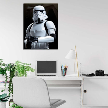 Stormtrooper Soldier Weapon Star Wars Art Wall Art Print Poster