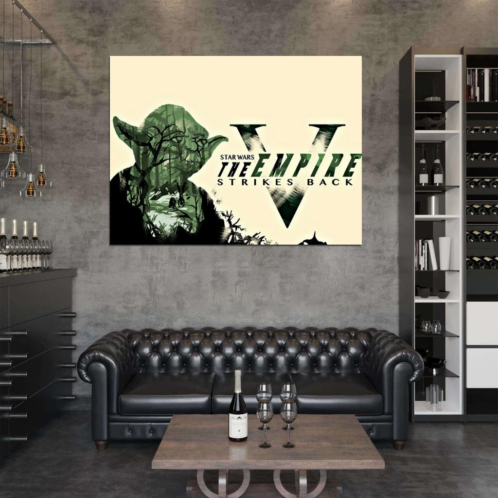 The Empire Strikes Back Master Yoda Dagobah Star Wars Art Wall Art Print Poster