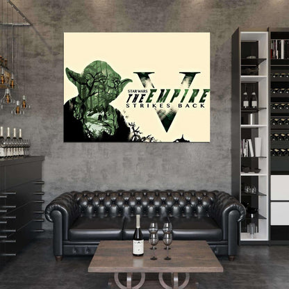 The Empire Strikes Back Master Yoda Dagobah Star Wars Art Wall Art Print Poster