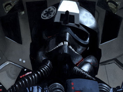 TIE Fighter Pilot Painting Artwork Star Wars Art Wall Art Print Poster