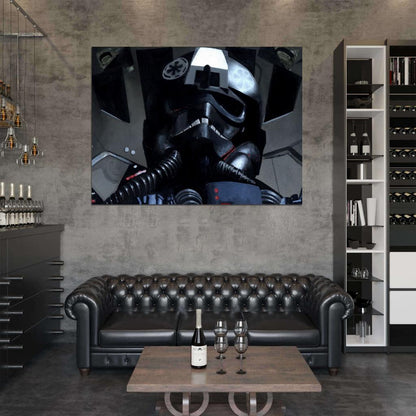 TIE Fighter Pilot Painting Artwork Star Wars Art Wall Art Print Poster