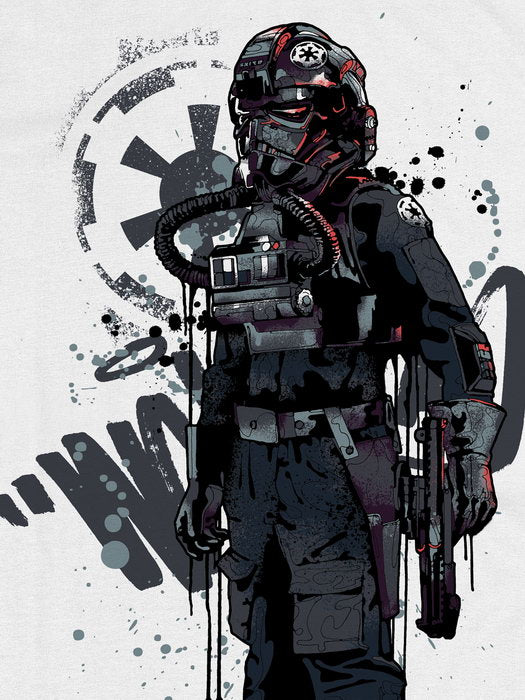 TIE Fighter Pilot Cool Star Wars Art Wall Art Print Poster