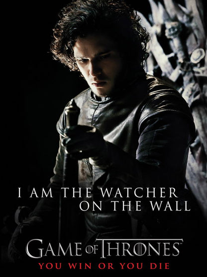 Game Of Thrones Jon Snow TV Show Series Wall Art Print Poster