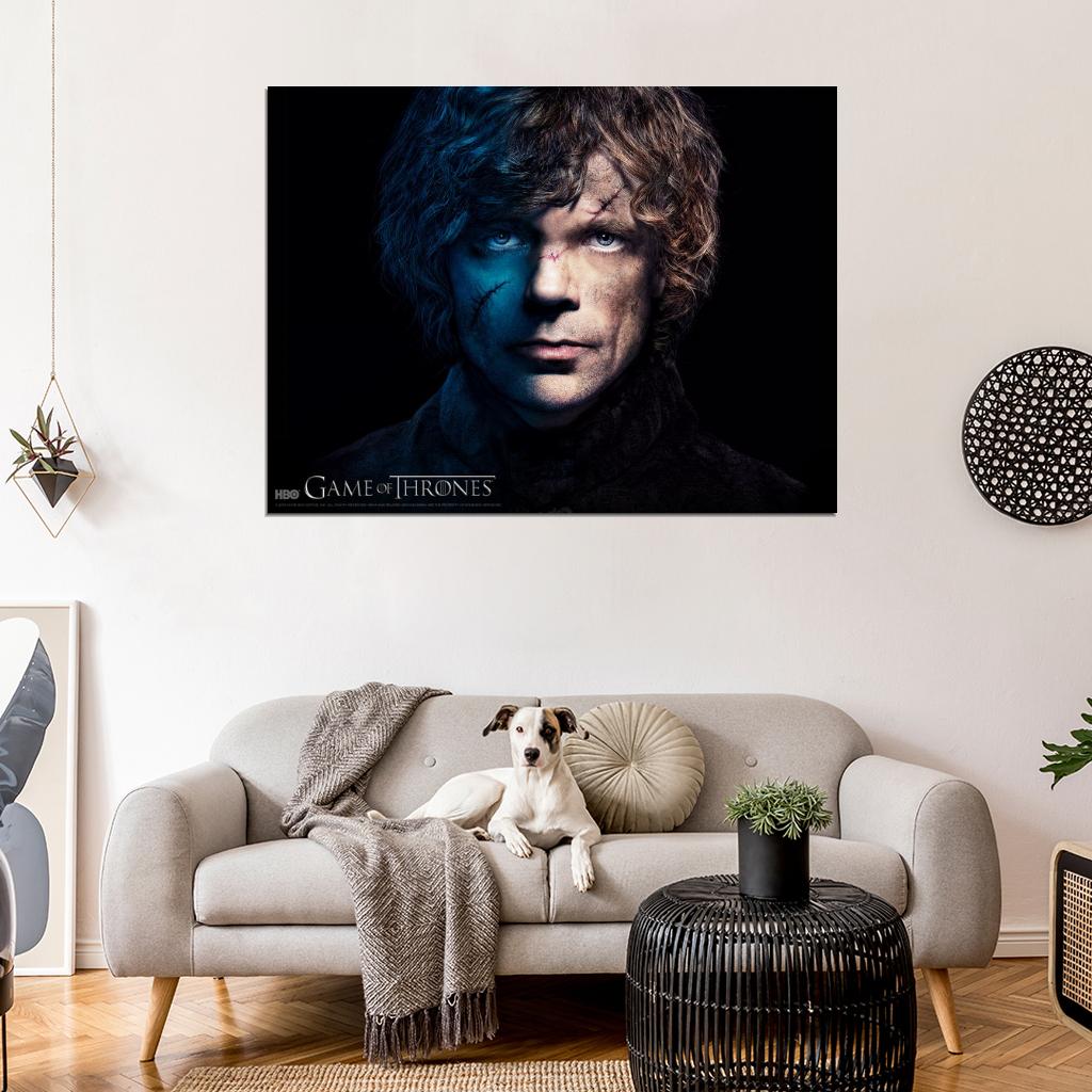 Game Of Thrones Tyrion Lannister Peter Dinklage Portrait TV Show Series Wall Art Print Poster