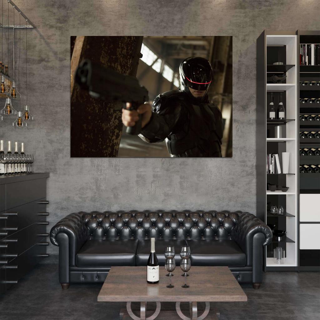 Joel Kinnaman Alex Murphy RoboCop Movie 2014 Wall Art Print Poster