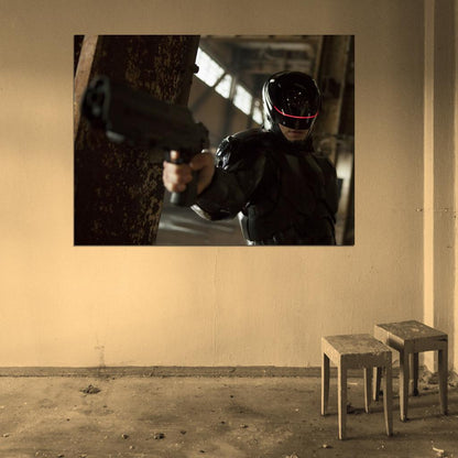 Joel Kinnaman Alex Murphy RoboCop Movie 2014 Wall Art Print Poster