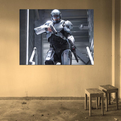 Joel Kinnaman Alex Murphy RoboCop Movie 2014 Wall Art Print Poster