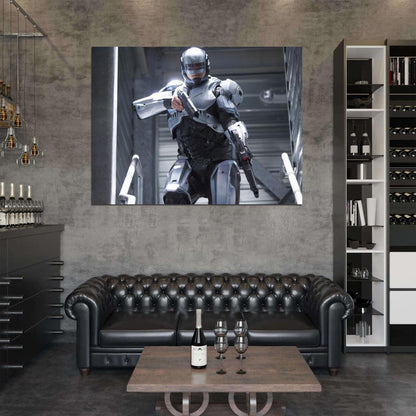 Joel Kinnaman Alex Murphy RoboCop Movie 2014 Wall Art Print Poster