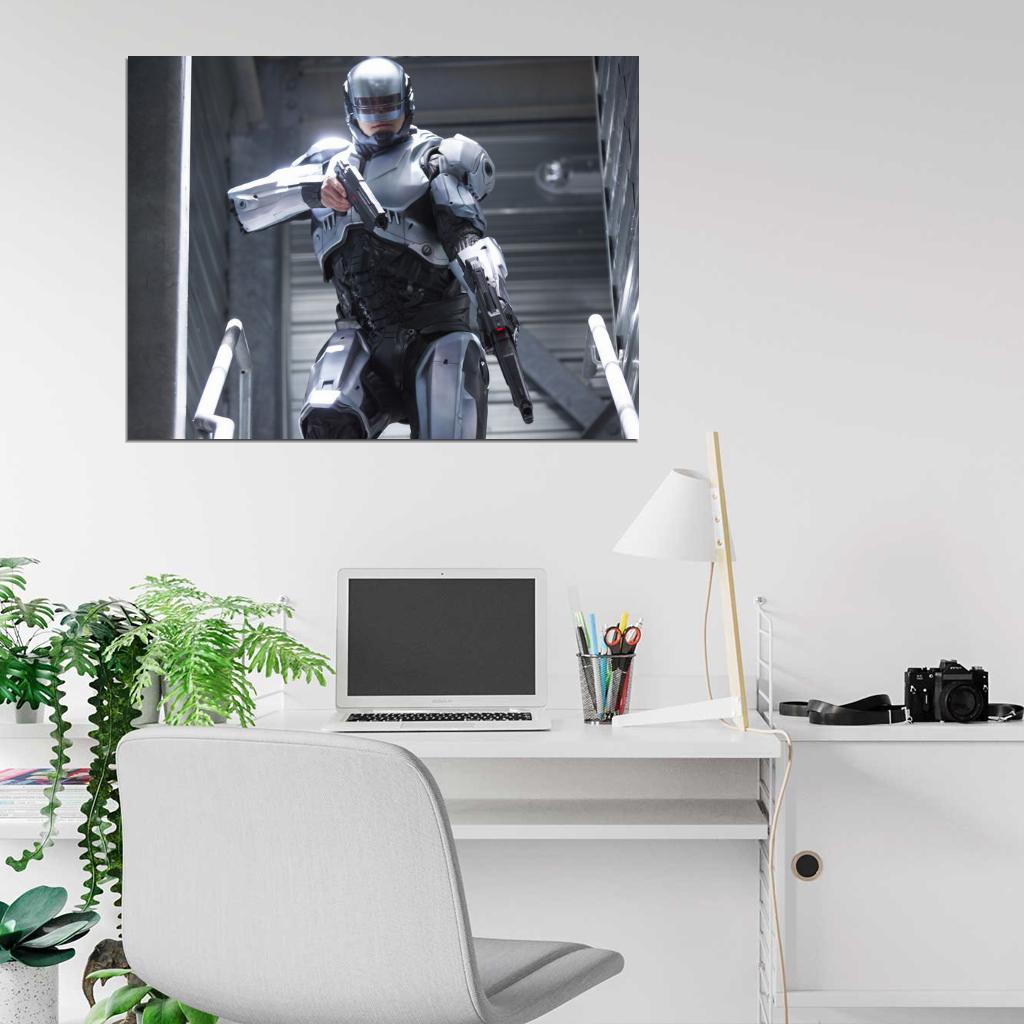 Joel Kinnaman Alex Murphy RoboCop Movie 2014 Wall Art Print Poster