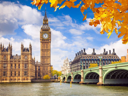 London England Westminster Palace Big Ben Great Britain Thames Wall Art Print Poster