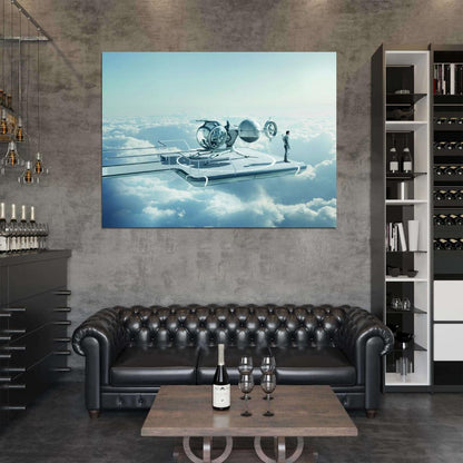 Oblivion Tom Cruise Movie Film 2013 Sky Sci-Fi Wall Art Print Poster