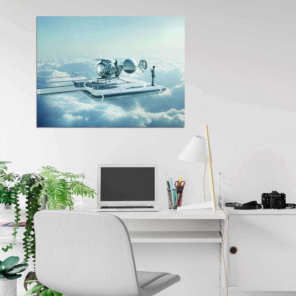 Oblivion Tom Cruise Movie Film 2013 Sky Sci-Fi Wall Art Print Poster