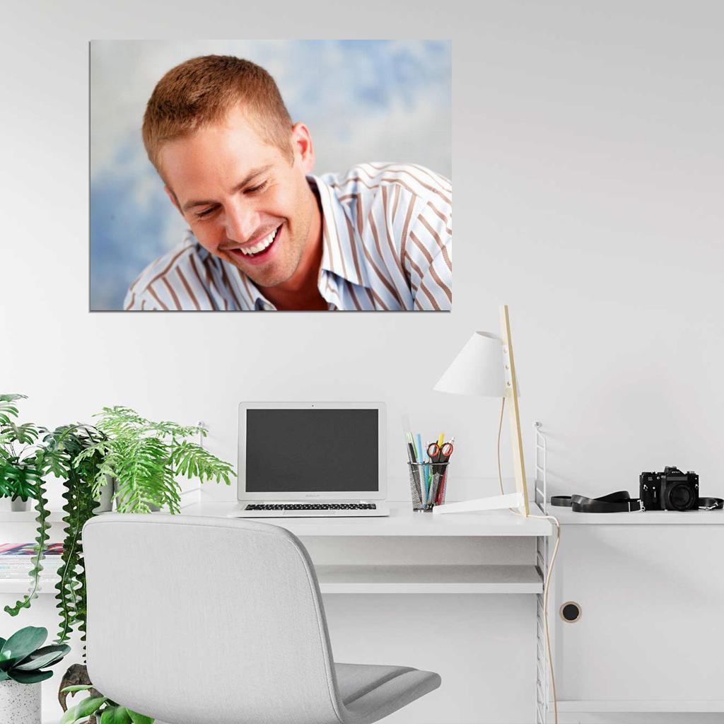 Paul Walker Smile Portrait Actor Wall Art Print Poster