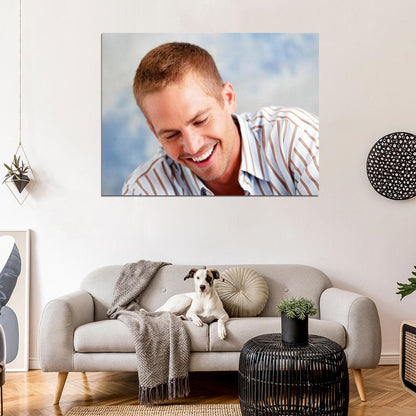 Paul Walker Smile Portrait Actor Wall Art Print Poster