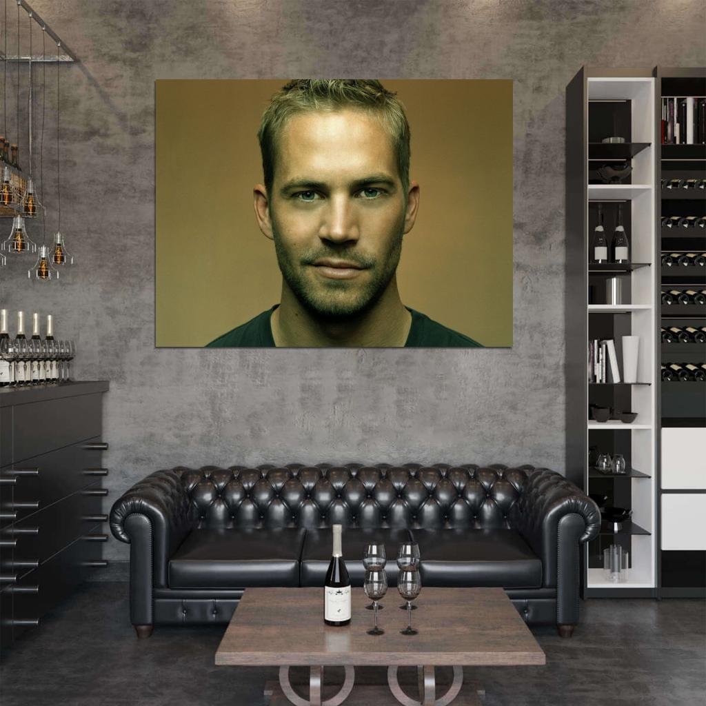 Paul Walker Portrait Actor Wall Art Print Poster