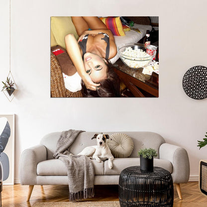 Rosie Jones Popcorn Sexy Hot Model Wall Art Print Poster