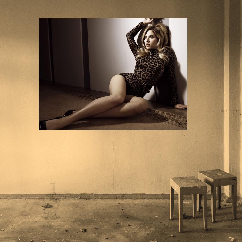 Scarlett Johansson Hot Sexy Legs Actress Wall Art Print Poster