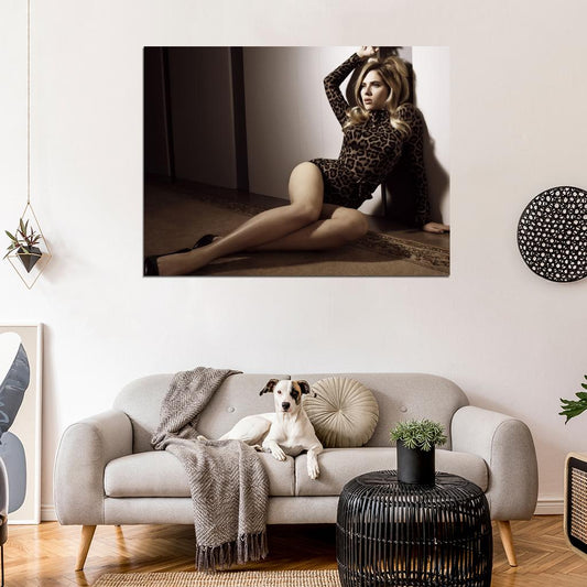 Scarlett Johansson Hot Sexy Legs Actress Wall Art Print Poster