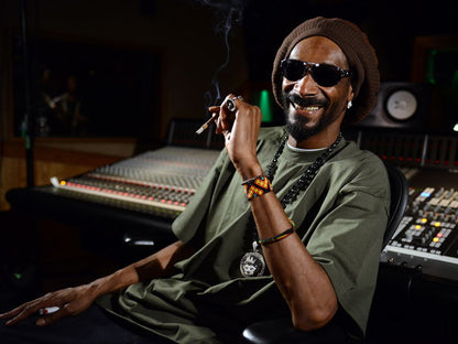 Snoop Doggy Dogg Smoking Lion Gangsta Rap Hip-Hop Rapper Music Singer Wall Art Print Poster