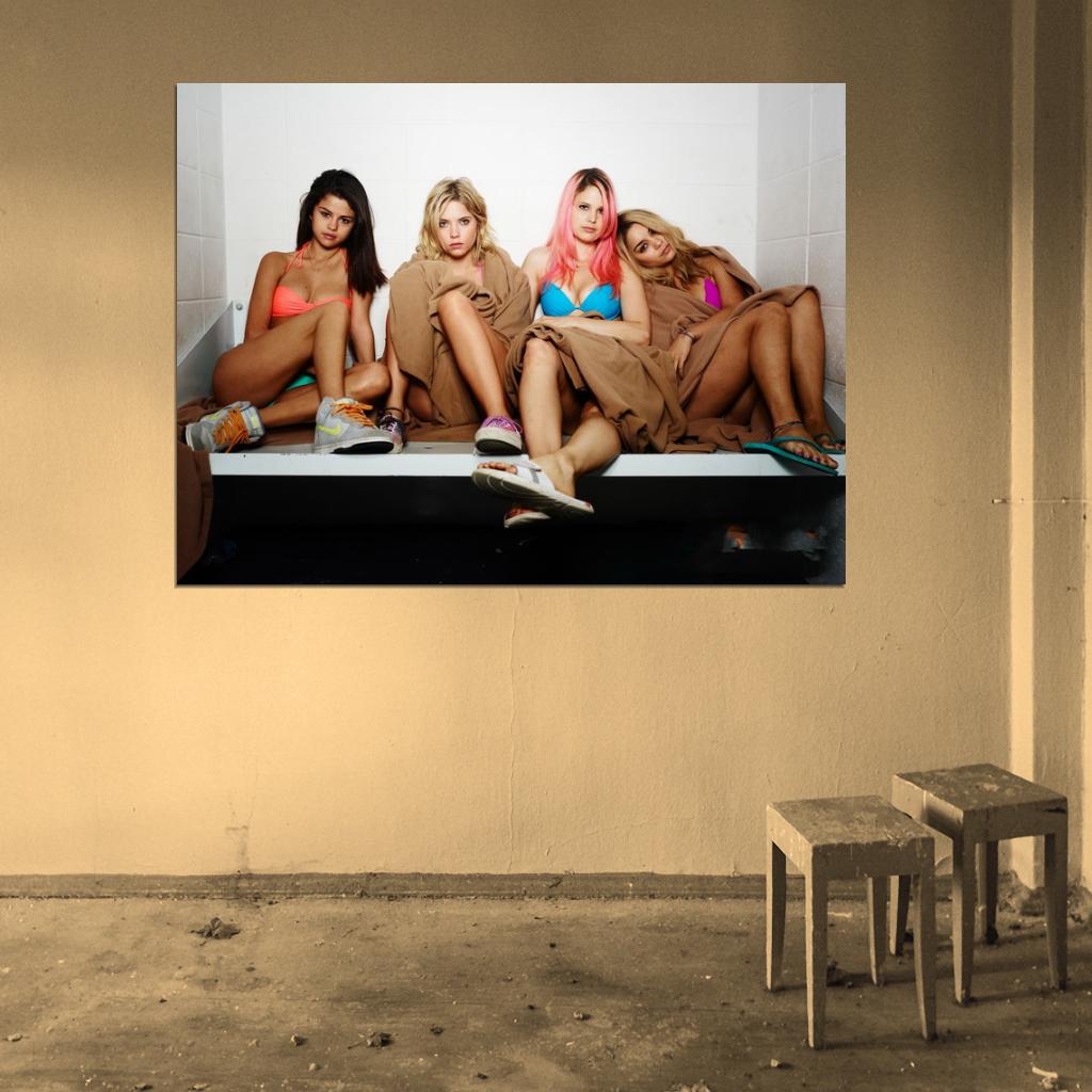 Gomez Hudgens Benson Morris Hot Girls Spring Breakers Movie Wall Art Print Poster