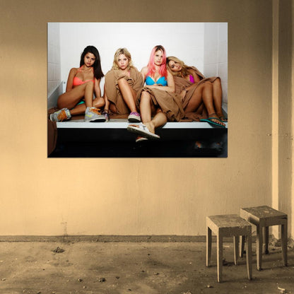 Gomez Hudgens Benson Morris Hot Girls Spring Breakers Movie Wall Art Print Poster