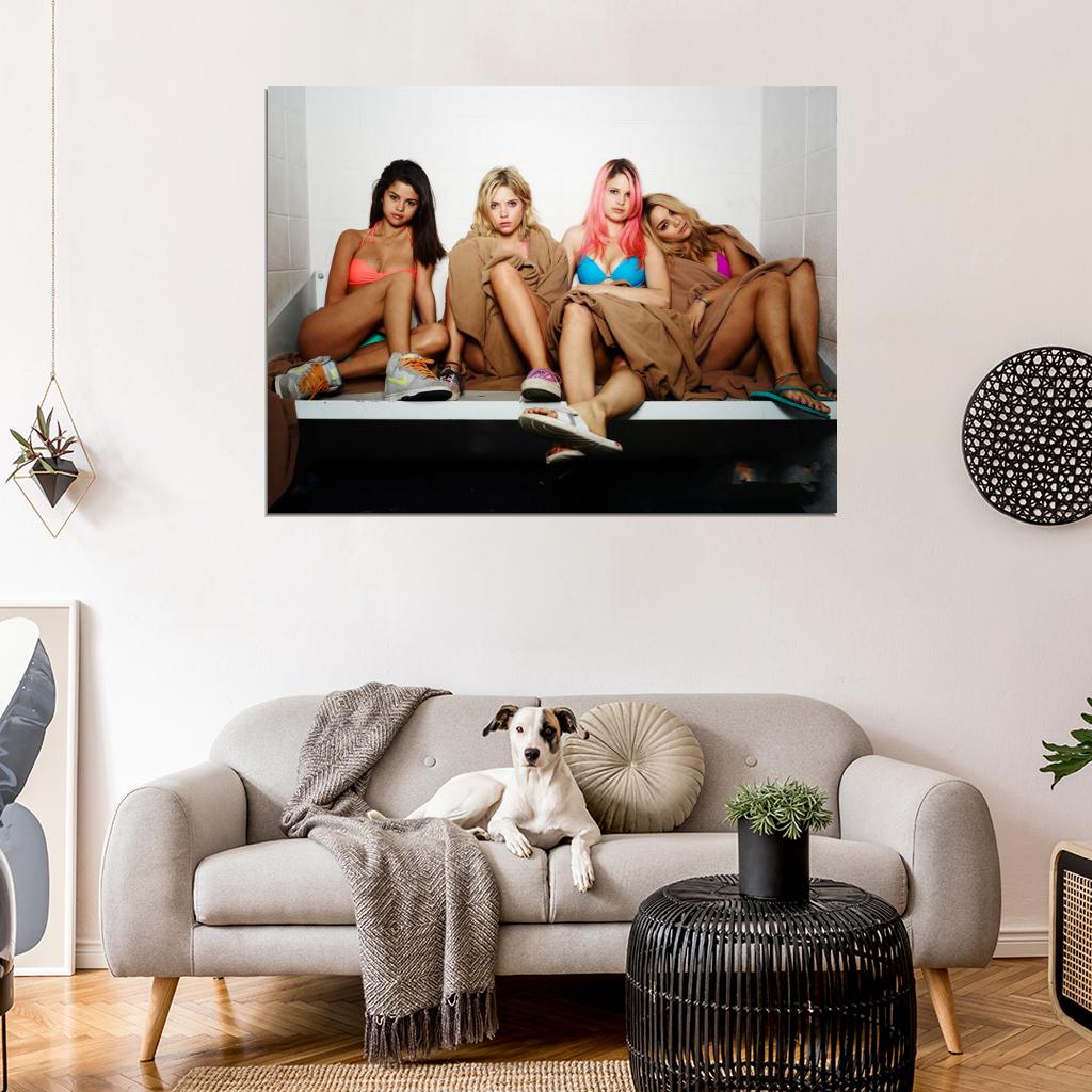 Gomez Hudgens Benson Morris Hot Girls Spring Breakers Movie Wall Art Print Poster