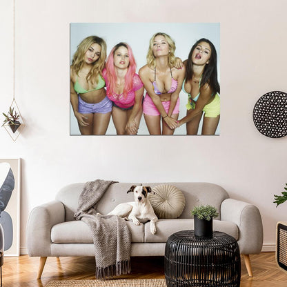 Gomez Hudgens Benson Morris Sexy Babes Boobs Spring Breakers Movie Wall Art Print Poster