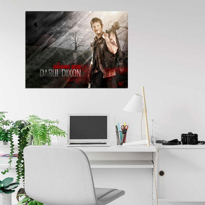 The Walking Dead Daryl Dixon Crossbow Norman Reedus TV Show Series Wall Art Print Poster