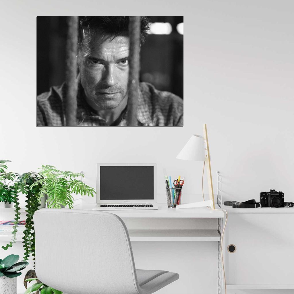 Arnold Schwarzenegger Collateral Damage Movie BW Actor Wall Art Print Poster