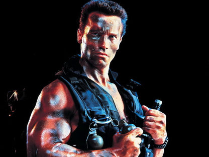 Arnold Schwarzenegger Commando 1985 Movie Actor Wall Art Print Poster