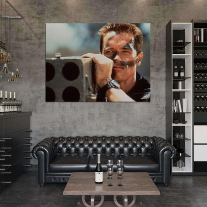 Arnold Schwarzenegger Rocket Launcher Commando Movie Actor Wall Art Print Poster
