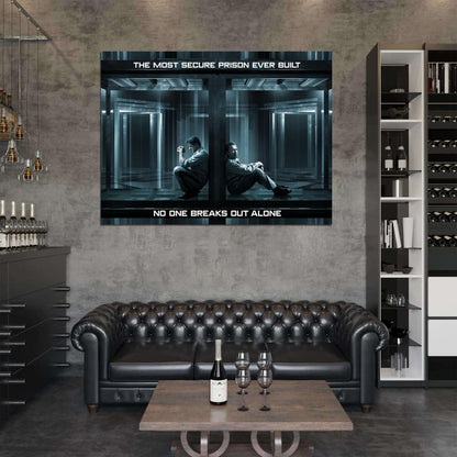 Arnold Schwarzenegger Sylvester Stallone Escape Plan Movie Wall Art Print Poster