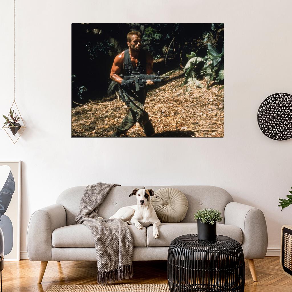 Arnold Schwarzenegger Predator 1987 Movie Wall Art Print Poster