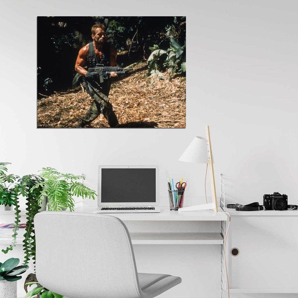 Arnold Schwarzenegger Predator 1987 Movie Wall Art Print Poster