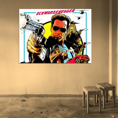 The Last Stand Movie Art Arnold Schwarzenegger Wall Art Print Poster
