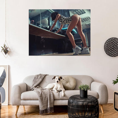 Hot Girl Sexy Legs Butt Artwork Painting Art Wall Art Print Poster