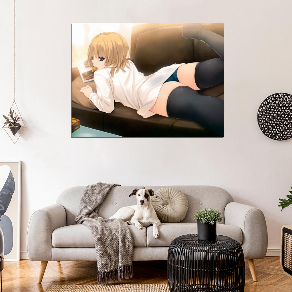 Cure Girl Nanjou Rena Sexy Stocking Hot Panties Anime Manga Novel Art Wall Art Print Poster